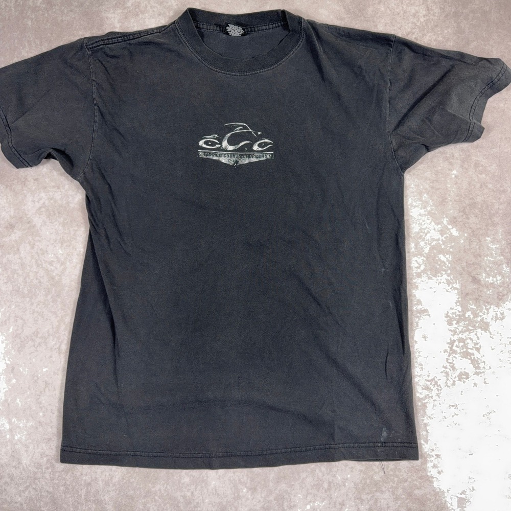 Orange County Choppers Graphic T-Shirt OCC Biker Motorcycle Large Black Cotton